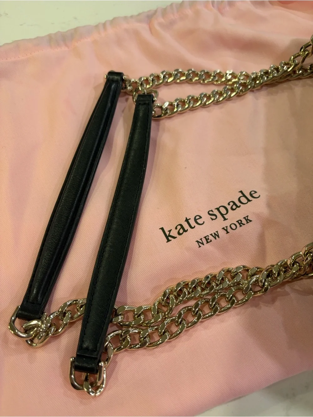 kate spade black & white houndstooth shoulder bag